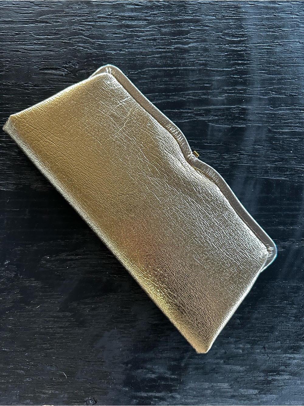 Authentic Vintage Admiral Convertible Gold Evening Bag 11.5”x 5” Shimmer Glamour